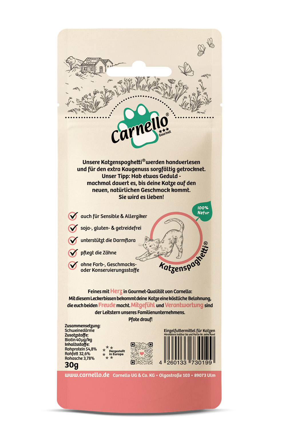 Katzenspaghetti – Rückseite